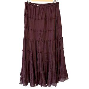 Purple Maxi Skirt Forest Fairy Granola Nature Earthy Boho Goblin Whimsical Large